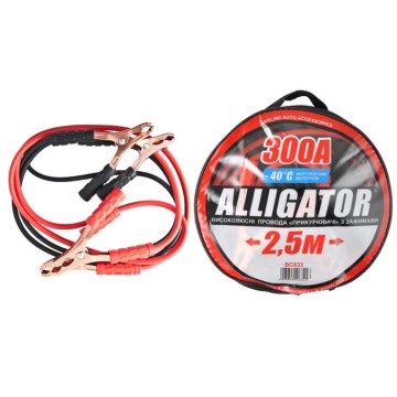 Провода для прикуривания CarLife Alligator 300A 2.5 м (BC632)